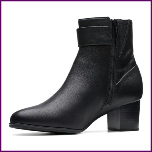 Waterproof Ankle Boots Zip Closure Leather Suede Sizes 6-12 - Picture 3 of 5